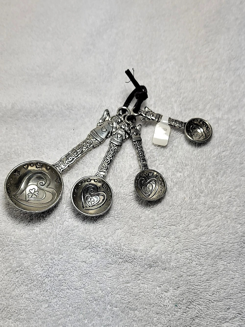Ganz Silver-Tone Heart & Stars Measuring Spoons Set NWT